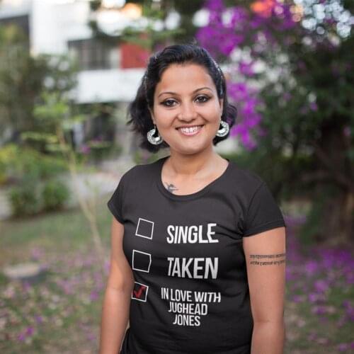 Riverdale T-Shirt Single Taken In Love With Jughead Jones White T Shirt New Fashion Short-Sleeve Women tshirt Ladies Tee Shirt