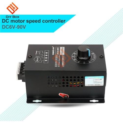 DC 6-90V PWM DC Motor Speed Controller Regulator PLC 15A Governor Volt Display
