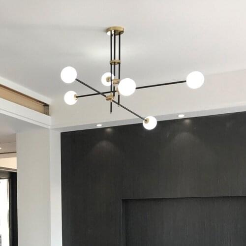 A Chandelier Post Modern Restaurant Lamp Designer Originality Bar Counter Bedroom Lamp Personality Magic Bean A Chandelier