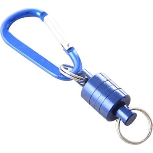 Magnetic Key Release,Magnet Buckle Fly Fishing Magnetic Net Release Hanging Holder Lanyard Clip Carabiner