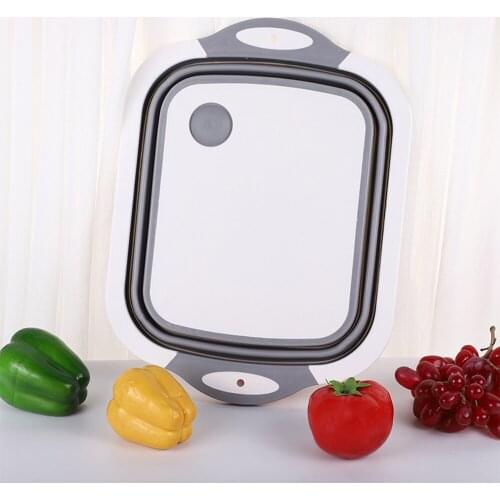 Multifunctional Cutting Board Folding Cutting Board Sink Drain Basket Used For Filters to Rinse Salad Fruits Vegetables