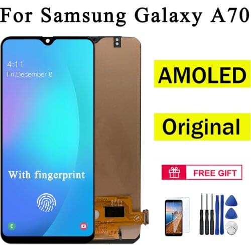 AUMOOK Original LCD Screen For Samsung Galaxy A70 LCD Display Touch Screen Digitizer Assembly Replace Pantalla LCD Display