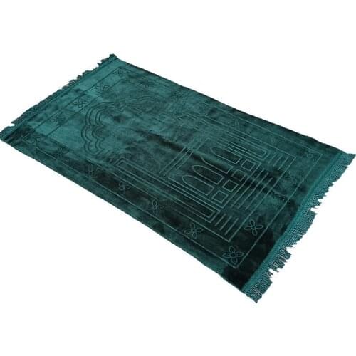 Free Shipping 65x110CM Excellent Islamic Prayer Rug Janamaz Sajjadah Muslim Namaz Seccade Prayer Rug Islamic Prayer Rug