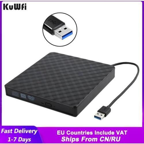 USB 3.0 High Speed Transmission External DVD Burner Writer Recorder DVD RW Optical Drive CD/DVD ROM Player ABS Plastic Material