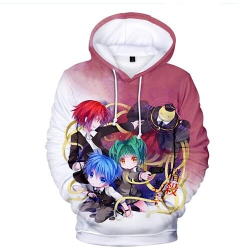 Hip Hop New Anime Assassination Classroom Hoodies Men/Women Hoodie Fashion Sweatshirts Boys/girls Streetwear Korosensei Clothes