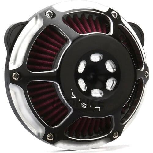 Stage one Air Cleaner intake filter For Harley Touring Street Glide roadking 2008-2016 black