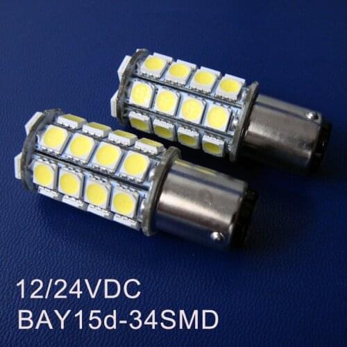 High quality 12V/24VDC 6W BAY15d BAZ15d PY21/5W P21/5W 1157 Truck Led Stoplight,Freight Car Led Bulbs free shipping 2pcs/lot