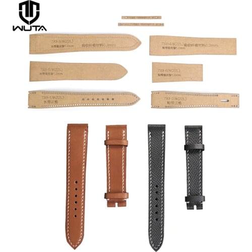 WUTA Leather Craft Template 1Set Watch Strap Band Stencil Template 0.56mm Thick Kraft Paper DIY Women Men Wrist Watch Band Mold