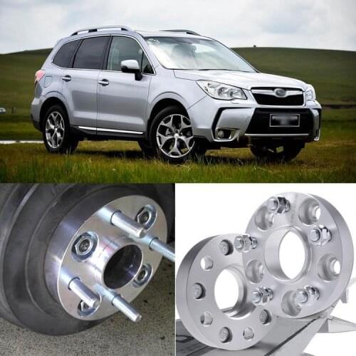 Auto Wheel Spacer 2pcs 5X100 56.1CB 25mm Thick Hubcenteric Wheel Spacer Adapters For Subaru Series