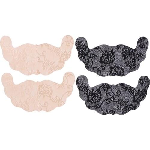 2PC Invisible Bra Lace Women Self Adhesive Bra Strapless Large Size Blackless Solid Bra Lace Stick Gel Push Up Womens Underwear
