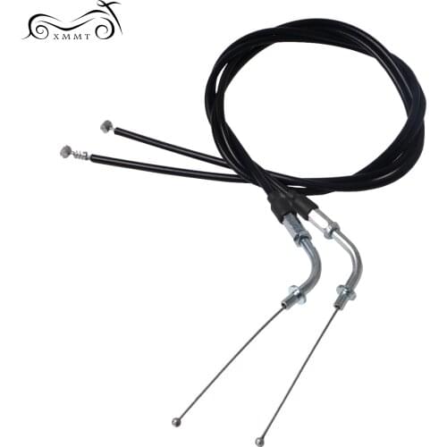 Black Motorcycle Throttle Cable Wires Clutch Line For Harley Sportster XL883 1200 Low Police XL883LP