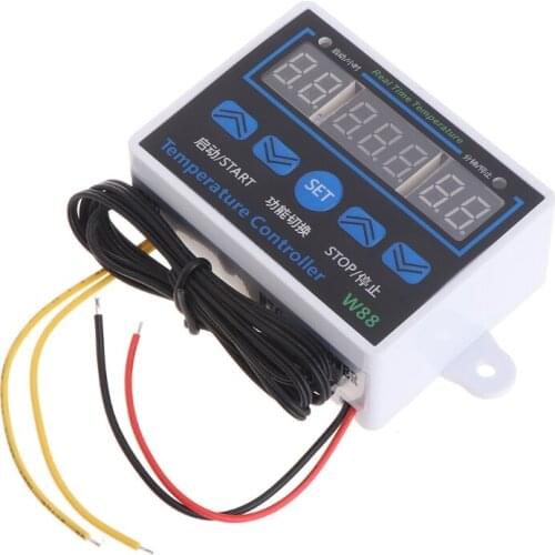 2021 New W88 12V/220V 10A Digital LED Temperature Controller Thermostat Control Switch Sensor
