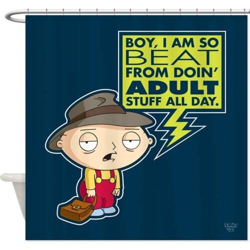 Stewie Adult Decorative Fabric Shower Curtain