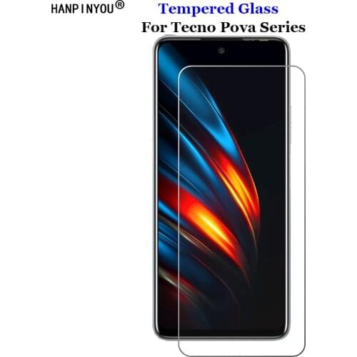 For Tecno Pova 2 Pova2 6.9" Clear Tempered Glass 9H 2.5D Premium Screen Protector Protection Film