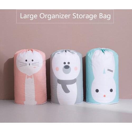 Home Large Organizer Storage Bag Clothes Packaging Toy Packing Bag Quilt Closet Clothing Luggage Bag For Pillow Blanket Bedding
