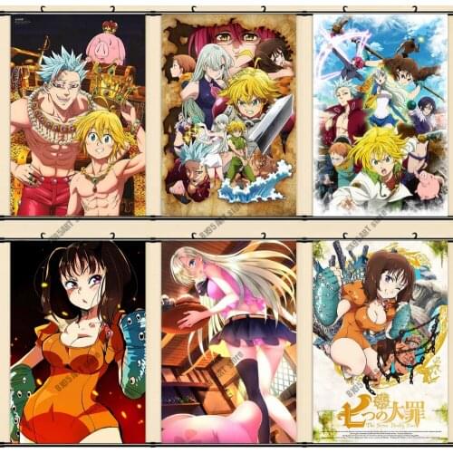 Canvas Painting Wall Art Anime The Seven Deadly Sins Nordic Posters and Prints Room Decor Pictures Living Kids Home Decoration