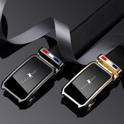 WILLIAMPOLO Automatic buckle Leather belts for men leather belts for men Brand young cowhide high-grade belts for men