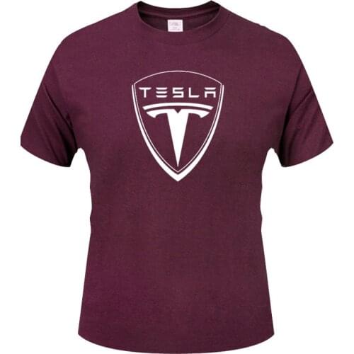 Hot SELL 2020 New Fashion Tesla T-Shirt For Men Short Sleeve O Neck Cotton Casual Top Tee