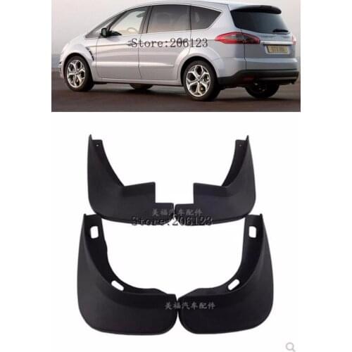 Accessories Set Molded Mud Flaps Fit For Ford S-Max 2006-2015 Mudflaps Splash Guards Front Rear Mudguards 2007 2008 2009 2010