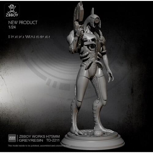 1/24 Resin Figure Kits Robot soldier model self-assembled TD-2211