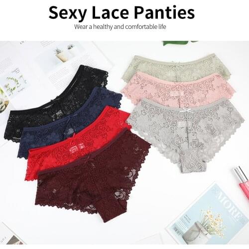 Womens Underwear Seamless Panties Sexy Erotic Lngerie Transparent Lace Culottes Woman Cloth Female Breathable Tempting