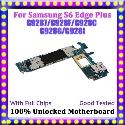 EU Version Unlocked For Samsung Galaxy S6 Edge Plus Motherboard G9287 G928F G928C G928G G928I Mainboard With Android System