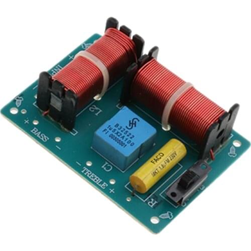 WEAH-227 2 way Audio Speaker Crossover Filter Treble Bass Frequency Divider
