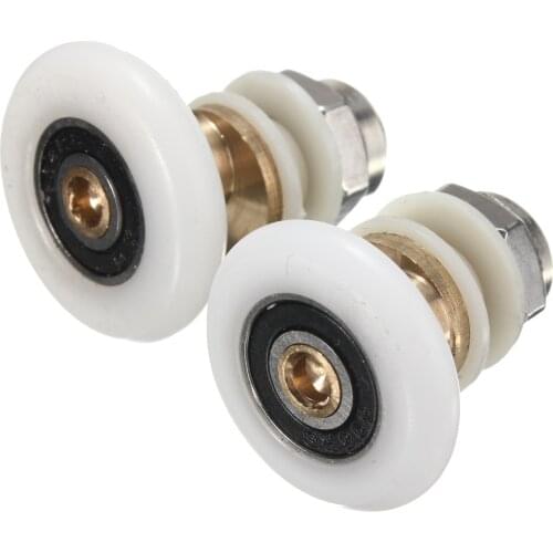 25mm 4pcs/lot Replacement Brass Bathroom Shower Door Roller Runner Glass Sliding Door Wheel Pulley