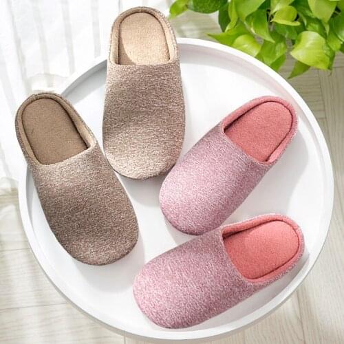 Winter Home Cotton Shoes Women Soft Plush Fashion Indoor House Slippers Candy Colors Cozy Warm Slipper For Female Big Size 44-45