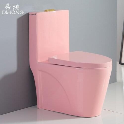 Color toilet black/blue/yellow/green/pink toilet princess bathroom home creative personality art