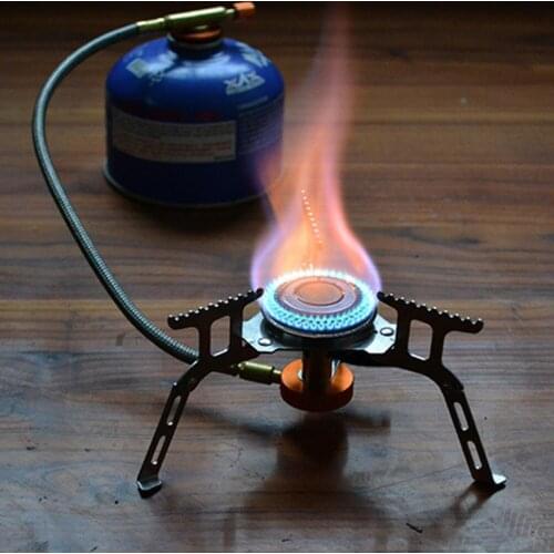 Windproof Gas Stove Foldable Camping Stove Picnic Burners Outdoor Gas Stove Cooking Backpacking Hiking Butane Furnace