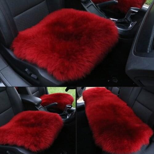 Winter Universal Car Seat Cover 5-Colors Soft Warm Autumn Wool Auto Cape Carpet Cushion mat Car Styling Auto Car Seat Protector