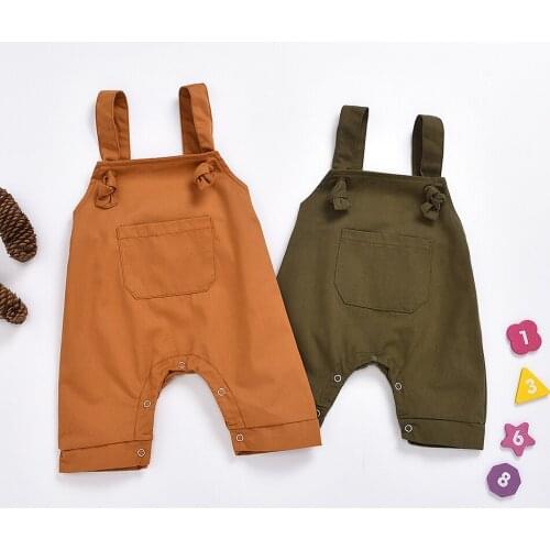 2020 New Toddler Overalls Baby Suspender Pants Infant Girls Boy Fashion Cute Children Overalls Pants For 0-24M Kids