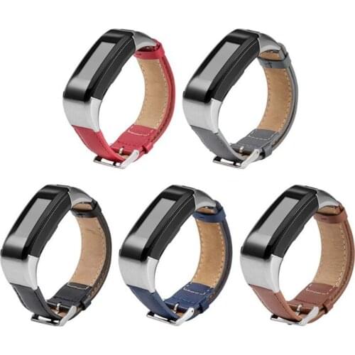 50pcs Leather Watch Strap Smart Watch Replacement Strap for Vivosmart HR Smart Band for Approach X10 X40 Garmin Vivosmart HR