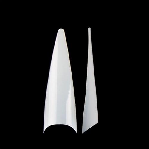 500pcs Half Cover Sharp End Fake Nails Pointy Stiletto False Nail Salon Manicure Supply Artificial Nail Art Tips NDK-BT-P39