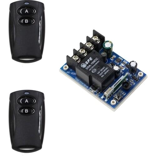 Wireless Relay DC 12V-48V Remote Control Light Switch Remote ON OFF Receiver Transmitter For LED Bulb Lamp Motor Pump