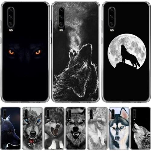 The Wolf Fierce Phone Case for Huawei P40 P30 P20 Mate 30 20 10 Pro P10 Lite P Smart Z + 2019 Gift Coque Cover Capa