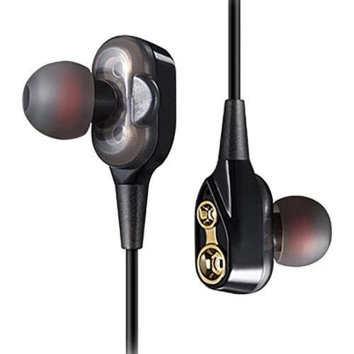 XT-21 Double Moving Coils Quad-core Speakers Mini Bass Stereo Bluetooth Earphone