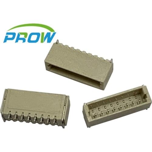 FFC flexible flat cable connector FPC socket pitch 1.0mm SMT 2P 3P 4P 5P 6P 8P 9P 10P 12P pin horizontal 1mm SMD T type 1 1.0 AG