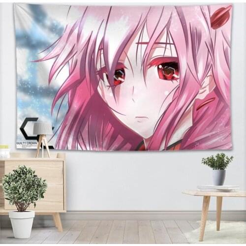 Guilty Crown Anime Wall Tapestry 3D Printing Custom Yoga/Office/Sofa Tapestry Bedspread For Kids Room College Dorm Decoration