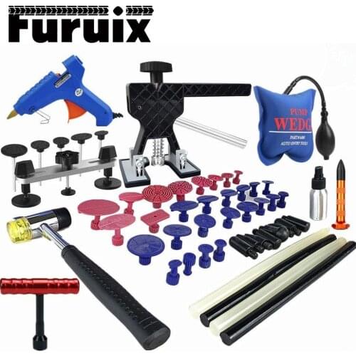 Auto Body Work Paintless Dent Removal Tools Hail Damage Repair Kits Bridge Puller Dent Lifter Glue Puller Hand DIY Repair Tools