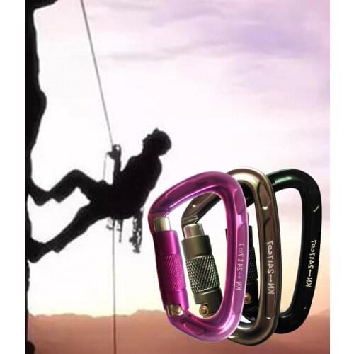 Carabiner Professional Safe Magnesium Aluminum Alloy Multi-use Climbing Hook for Outdoor Rock Climbing