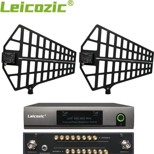 Leicozic 8 Channel Antenna Distribution System /Antenna Splitter UA868 Signal Booster 500-950Mhz Pro audio equipos de musica