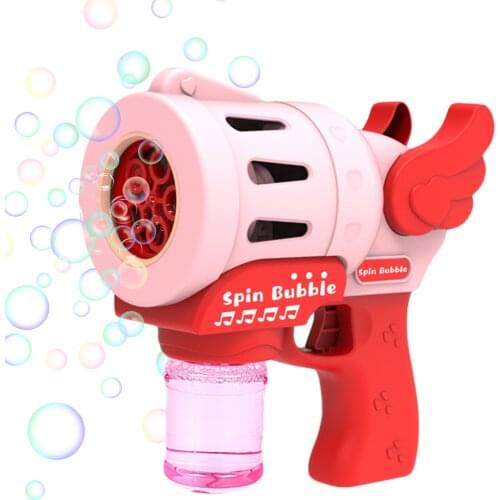 Summer Smoke Magic Bubble Machine Electric Automatic Bubble Blower Maker Gun No-leak Battery Powered Fun Safe Children Toy