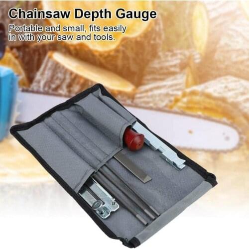 Chainsaw Files Kit Depth Gauge Chain Saw Sharpening Tool Kit (8Pcs/Set) Chainsaw Sharpener
