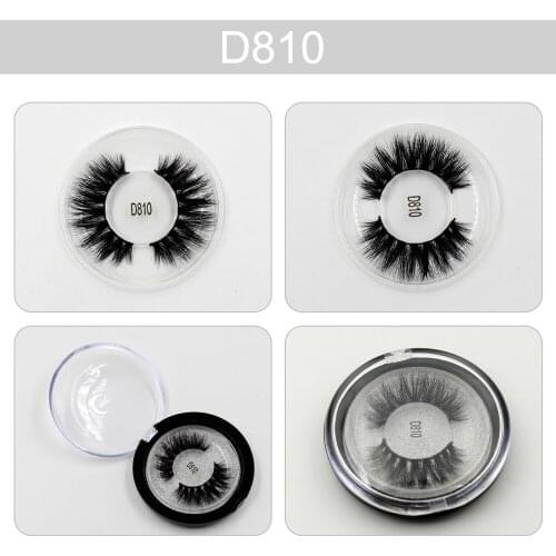 Mink Lashes 3D Mink False Eyelashes Long Lasting Lashes Natural False Eyelashes 1 pair Handmade Fake Eye Lashes Extension D810