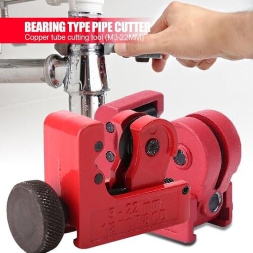 New Tube Cutter Mini Cutting Tool Pipe Cutter For 3-22mm Copper Brass Aluminium Plastic Tube Shear Plumbing Tool