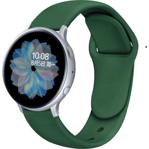 20mm/22mm Huawei wtach GT 2/2e/pro strap For Samsung Gear S3/S2/Sport Silicone bracelet Galaxy watch 3/46mm/42mm/Active 2 band