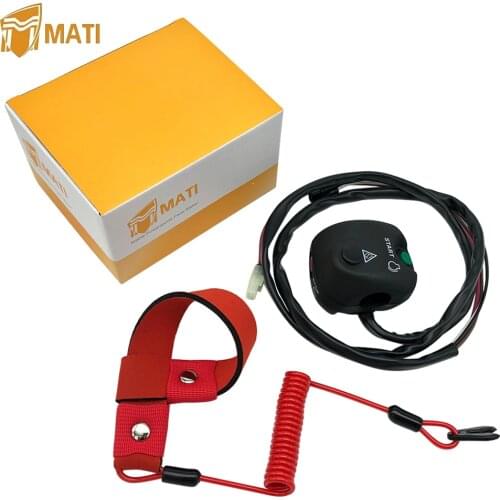 Handlebar Start Stop Switch Safety Lanyard for Yamaha WaveBlaster WaveRaider WaveRunner WaveVenture WaveJammer 500 650 700 1100
