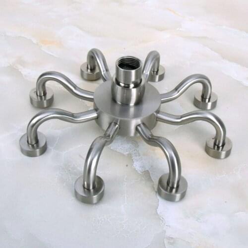 Luxury Brushed Nickel Rainfall Shower Heads Bathroom Rain Top Sprayer Bathroom Accessory Bsh214